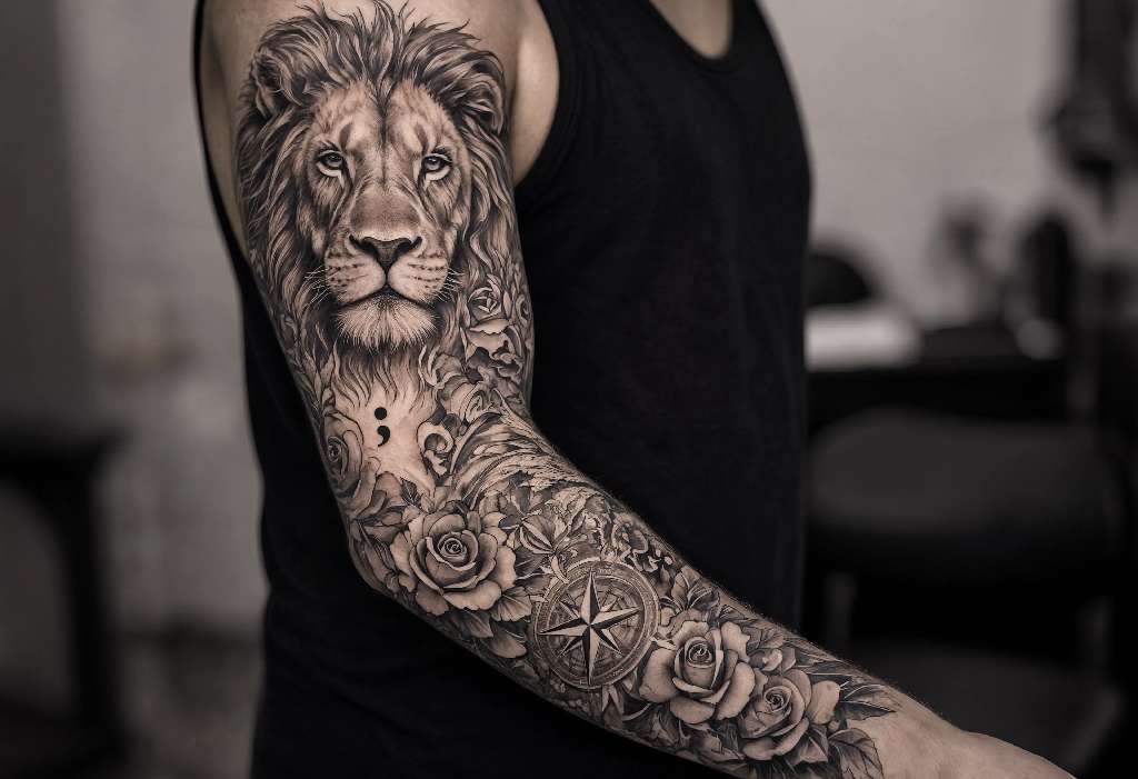 Semikolon-Tattoo